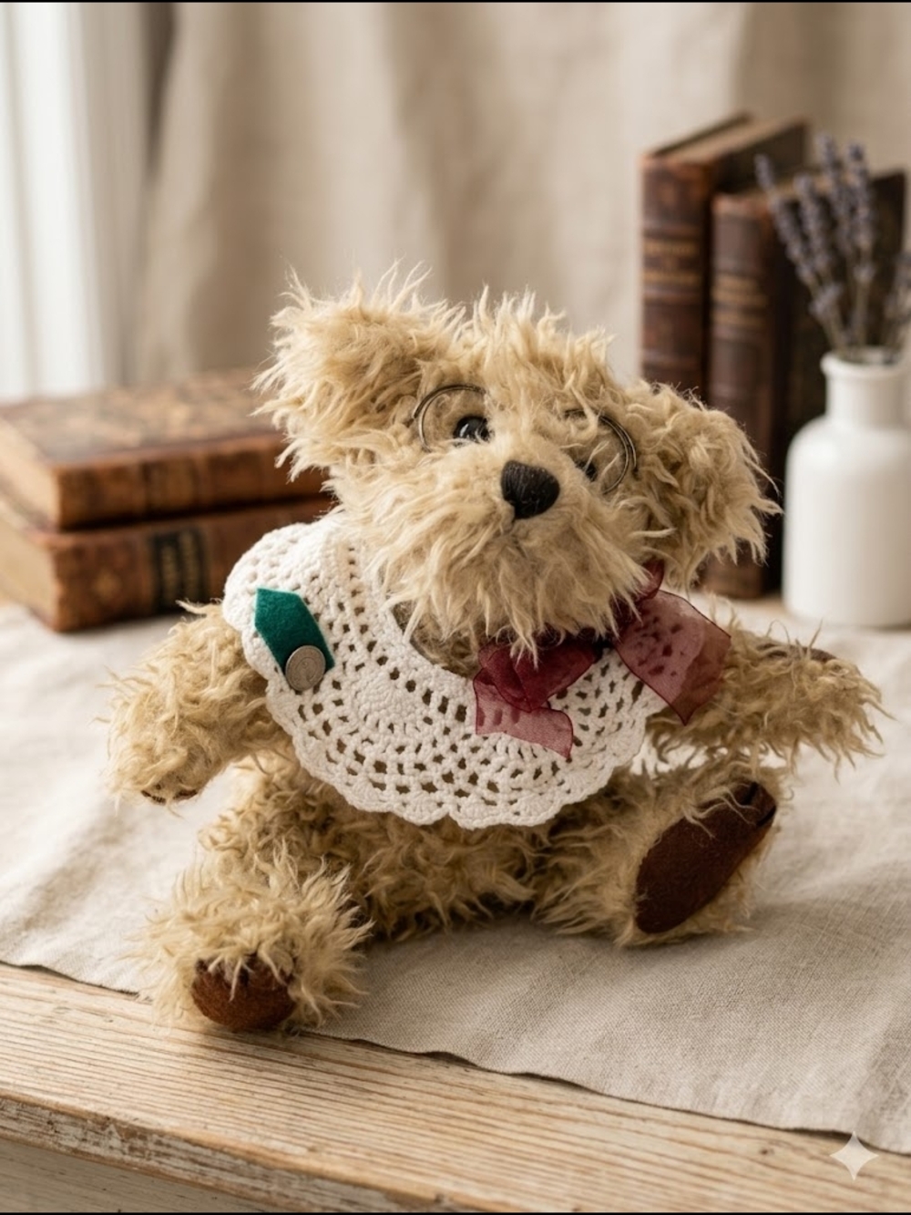Vintage Pickford Bears Rosie Teddy Bear Grandmacore Cottagecore Glasses Plush